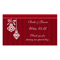 Red Decorations Christmas Wedding Favour Tags