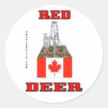 Red Deer, Canada, Oil Rig Sticker