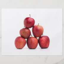 Red Delicious Apples Pyramid Personalized Flyer