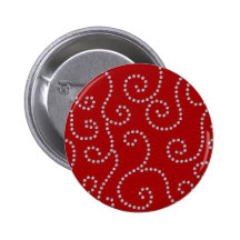 Red diamond swirls pin