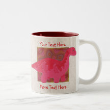 Red Dinosaur Mug