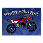 Red Dirt Bike Christmas Card