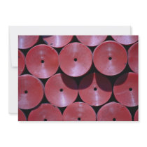 Red discs personalized invites