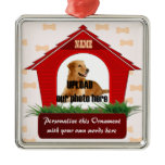 Red Dog House Pet Memorial Ornament