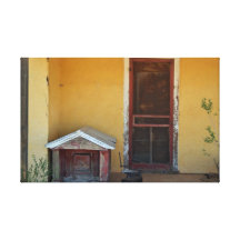 Red Dog House Stretched Canvas Prints