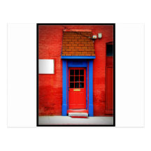 Red Door Post Card