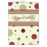 Red Dots Business From Group Birthday Card