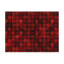 Red Dots With Black Postcards