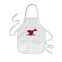 Red Dragon  Children's Apron