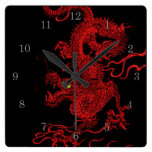 Red Dragon Clock