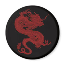 Red Dragon Pendragon Magnet