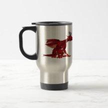 Red Dragon  Travel Mug