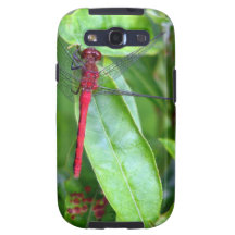 red Dragonfly Garden Galaxy S3 Case