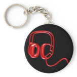 Red Earphones keychains