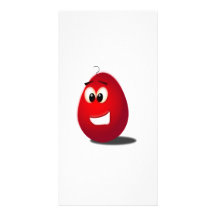 Red Easter Egg Photo Greeting Card