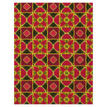 red eastern folklore fabric pattern personalized flyer