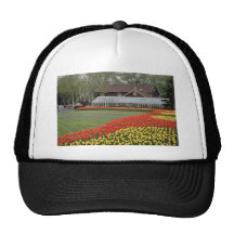 Red Edward Gardens, tulips and greenhouse flowers Hat