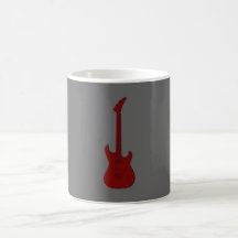 Red Electric Guitar Coffee Mugs