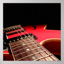 Red Electric Guitar Photo - PERSONALIZE