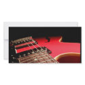 Red Electric Guitar photo cards
