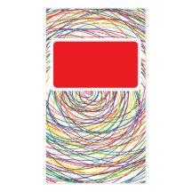 red elegant abstract professional business card