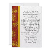 Red Escape Wedding Invitation