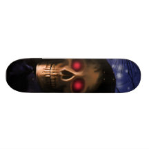 Red eye Skull Skateboard Deck