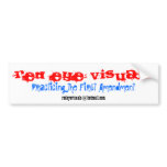 Red Eye Visuals, redeyevisuals@hotmail.com, Pra... Bumper Sticker