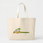 red eyed tree frog canvas bag