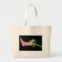 red eyed tree frog canvas bags