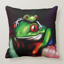 Red Eyed Tree Frog Pillow