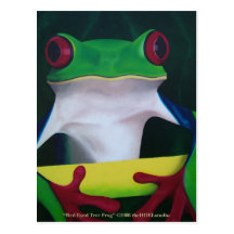 Red Eyed Tree Frog Postcard