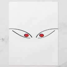 red eyes icon flyer