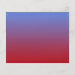 Red fading to Blue Colours, simple design. Custom Flyer