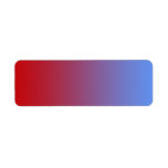 Red fading to Blue Colours, simple design. Labels