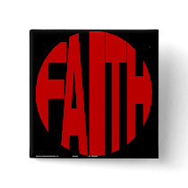 Red Faith Button