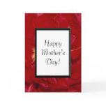 Red Fancy Tulips Mothers Day Card