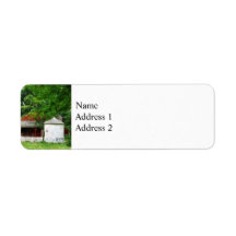 Red Farm Shed Labels