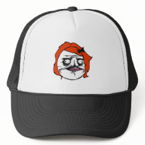 Red Female Me Gusta Comic Rage Face Meme Trucker Hat