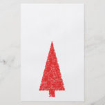 Red Festive Tree. Red and White. Christmas. Full Color Flyer