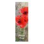 Red Field Corn Poppies Bookmark Business Card