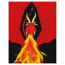 Red Fire Breathing Dragon Full Color Flyer