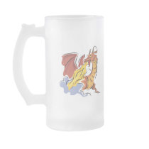red fire-breathing dragon coffee mug
