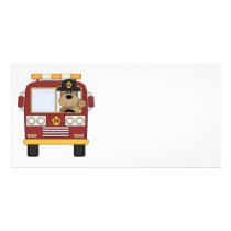 Red Fire Truck Bear