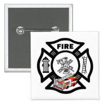 Red Fire Truck Rescue Button