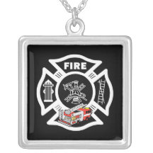 Red Fire Truck Rescue Custom Jewelry