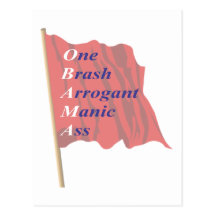 Red Flag Obama Post Card