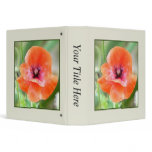 Red Flanders Poppy 3 Ring Binders
