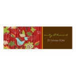 Red Floral Garden Profile Thank You / Gift Tag