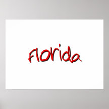 Red Florida Poster